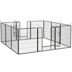 Durable 12-Panel Puppy Play Pen for Indoor/Outdoor Pet Exercise