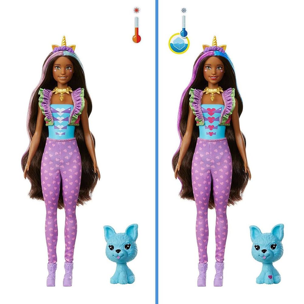 Colour Reveal Unicorn Doll Toy - 25 Accessories - Kids Gift