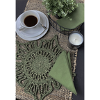 Severn Jute Star 36x36cm Olive Set of 2 Placemats