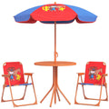 Cowboy-Themed Kids Bistro Table & Chair Set - Adjustable Parasol - Quality