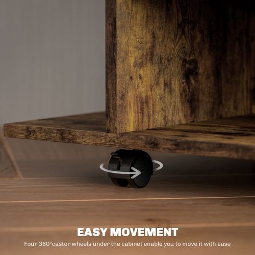 Modern TV Cabinet Stand Storage Shelves Table Mobile