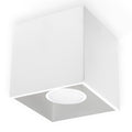 Modern LED Square Ceiling Lamp - White, GU10 Bulb, Loft Design - Attention to Detail