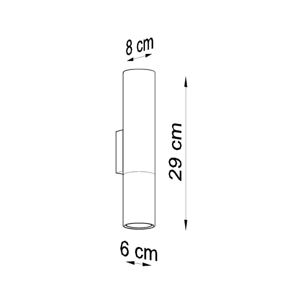 Modern Wall Lamp: Steel, GU10