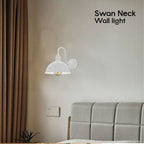 Modern Industrial Swan Neck Metal Arm E27 Sconce Wall Light Set Fixture for Living Room Dining Room Kitchen