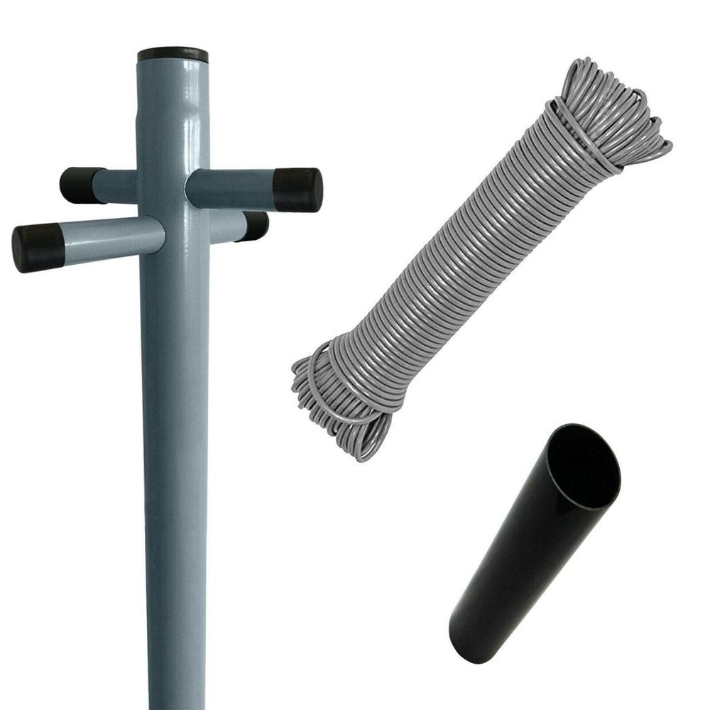 Clothes Post 2.4m Overall Hight Heavy Duty Pole Washing Line Support