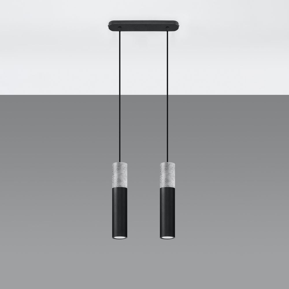 Modern Pendant Lamp: Steel & Concrete Design, Stylish - for Any Interior!
