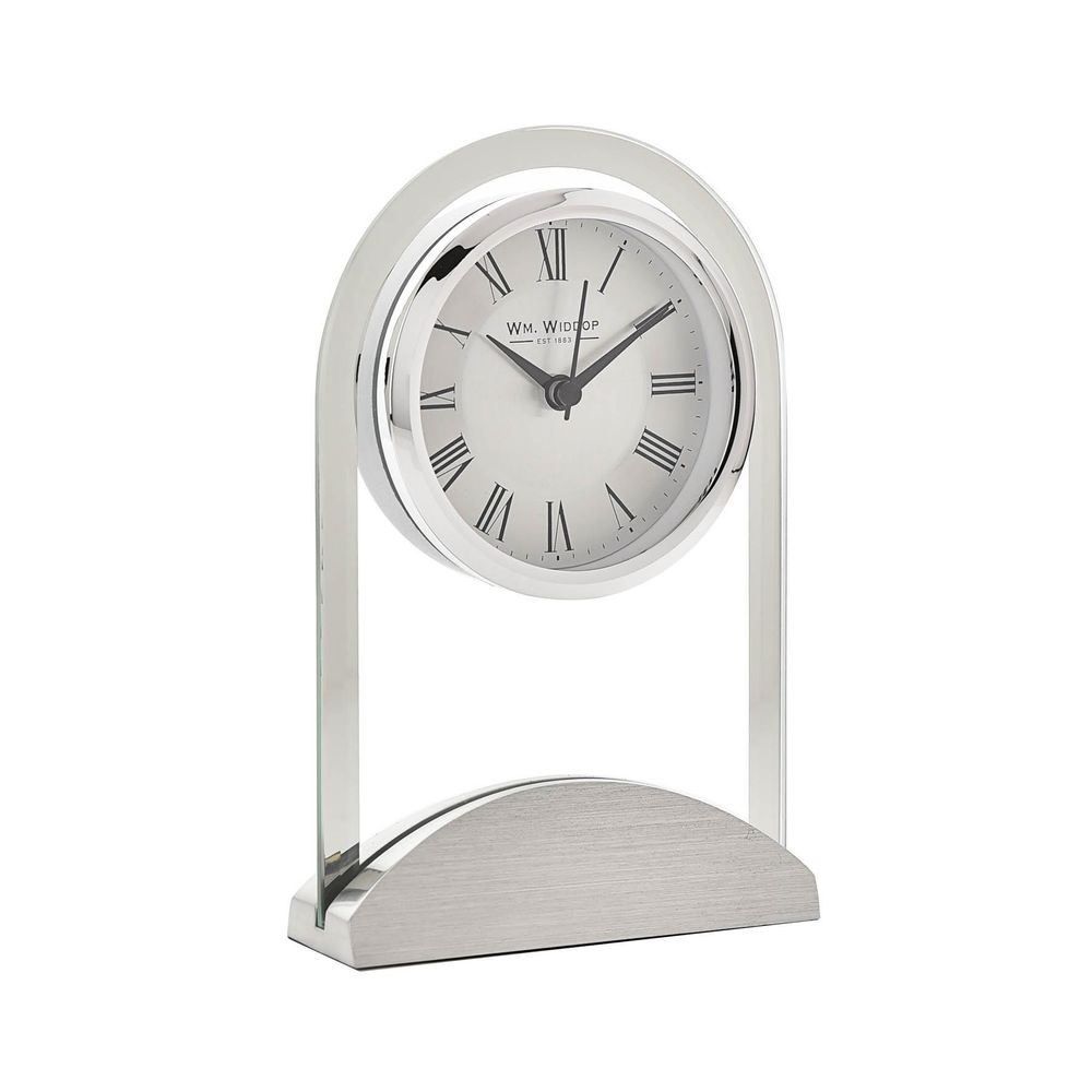 Stunning Wm.Widdop Glass Panel Mantel Clock -!