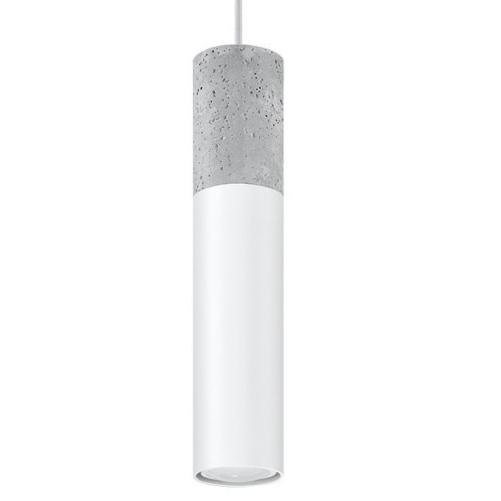 Modern Pendant Lamp: Steel & Concrete Design - GU10