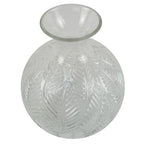 26cm Clear Fern Print Glass Bottle Vase, Hand-Finished - for Real & Artificial Flowers - Unique Variations