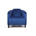 86cm Velvet Armchair - Blue Color, Modern Design