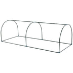 Outsunny Tunnel Greenhouse Green Grow House for Garden Outdoor, Steel Frame, PVC Cover, Transparent, 250 x 100 x 80cm