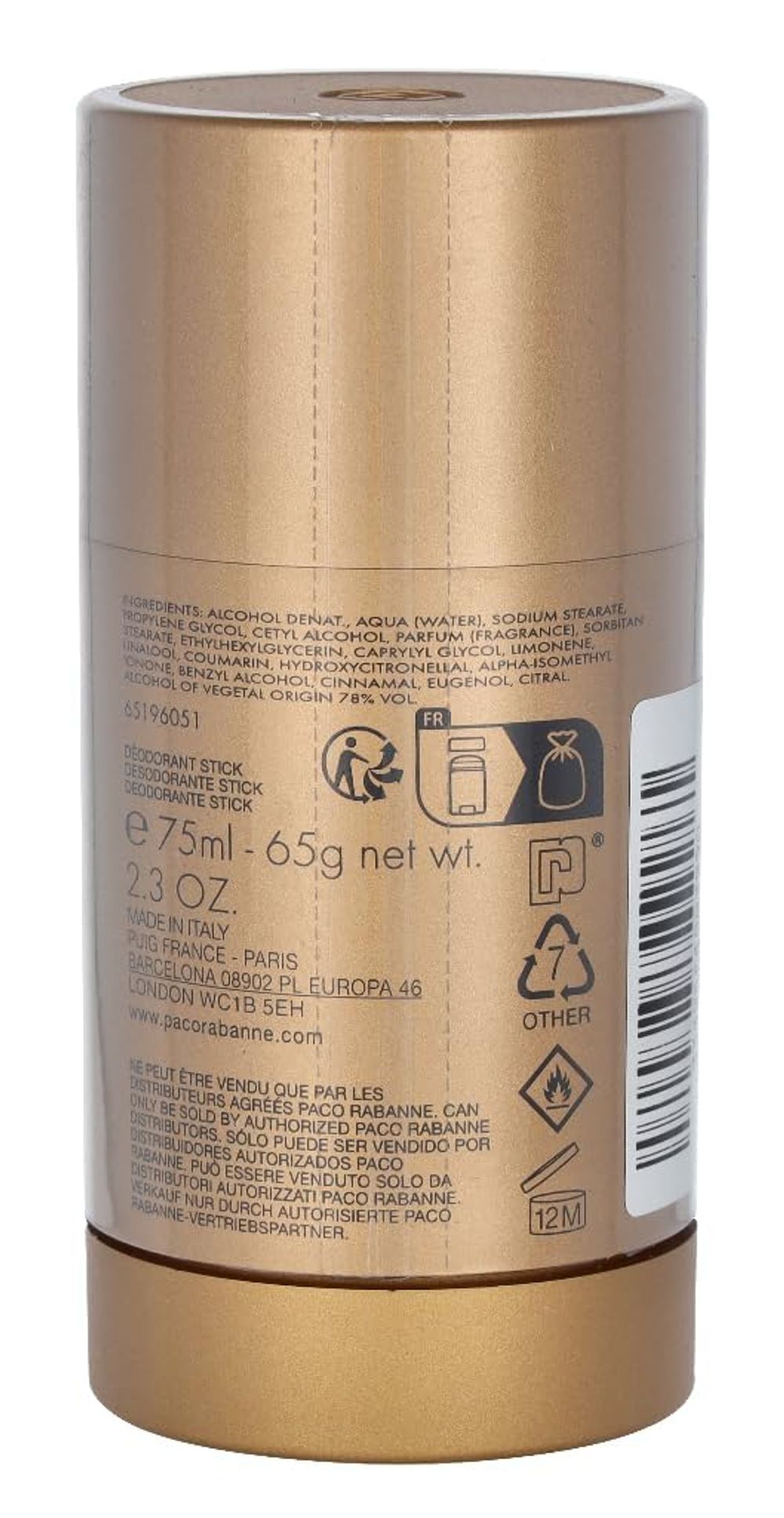 1 Million Deodorant Stick 75ml