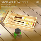 Table Easel Box for Artists - Canvas up to 61cm, Adjustable Sketch Board, Storage Compartments