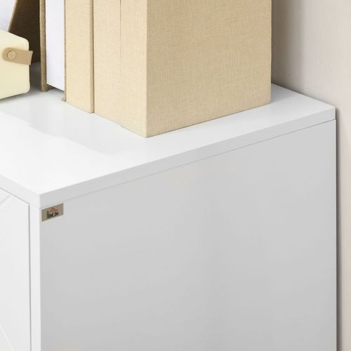 Storage Cabinet with Adjustable Shelves for Living Room - Freestanding