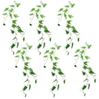 Realistic 6-Pack 100cm Philodendron Hanging Trailing Plant - Small Leaf Quality