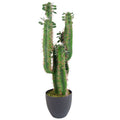 75cm Artificial Cactus with pot with Leaf Detail