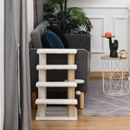 Pet Stair with 4-step Climb Ladder, Scratching Posts