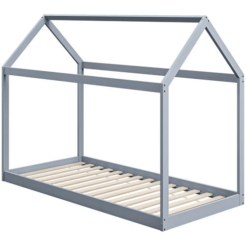 Wooden Single Bed Frame with Tree House Style