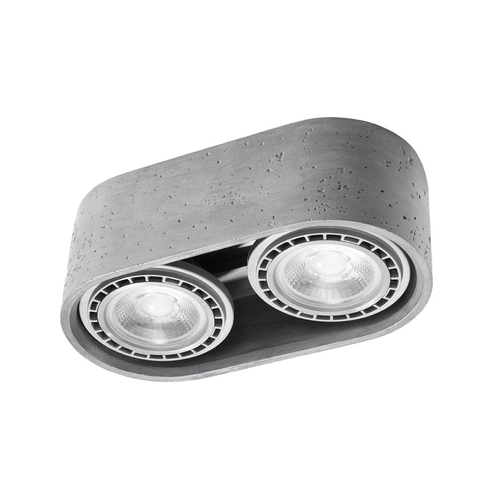Concrete Ceiling Lamp - Industrial Design GU10