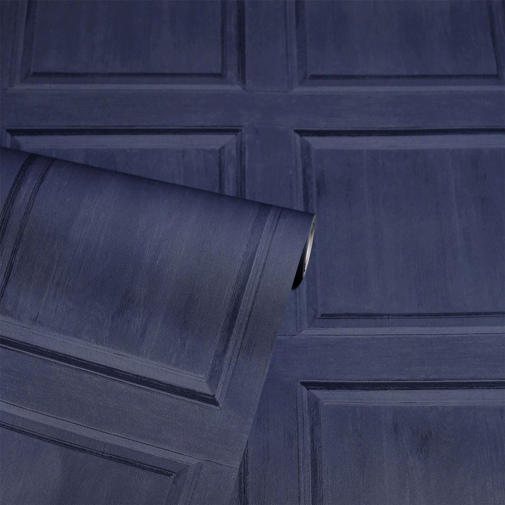 Washed Panel Shirt - Navy