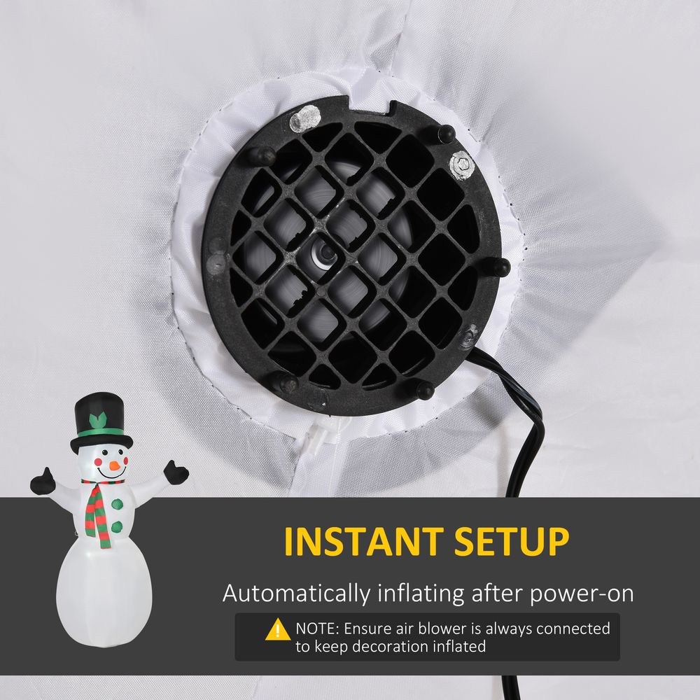 6.5ft Inflatable Snowman LED Christmas Xmas Air Blown Outdoor Garden Decor