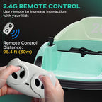360° Rotation 12V Kids Bumper Car w/ Remote Control