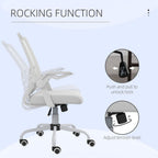 Mesh Swivel Office Chair Task Computer Chair w/ Lumbar Support, White