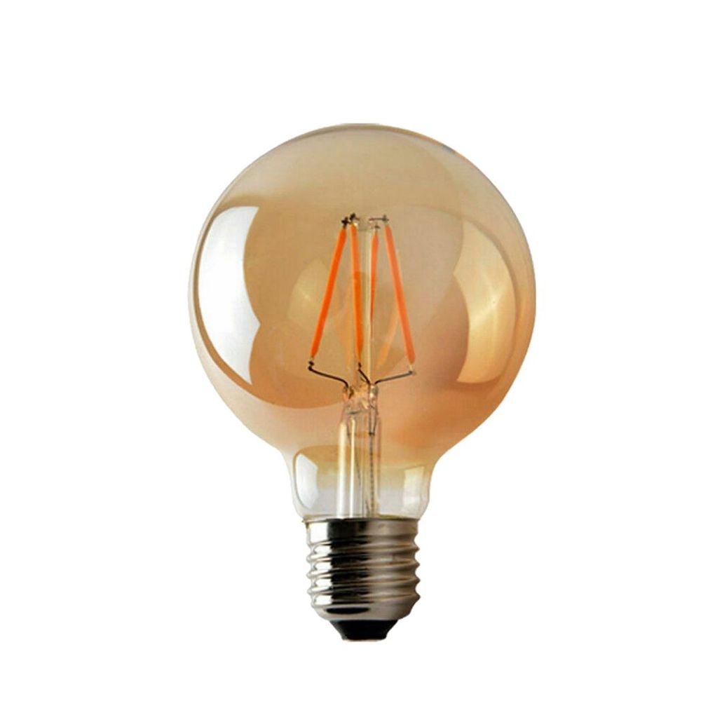 Vintage G95 E27 4W LED Filament Bulb Retro 2700K Warm White Screw Bulb