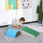 5 Piece Climb and Crawl Activity Play Set Soft Foam Blocks for Baby Toddler Preschooler Indoor Play Equipment Learning Toys Multicolor