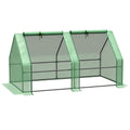 Portable Mini Greenhouse - Steel Frame & PE Cover - 180x90x90cm - Ideal for Small Spaces
