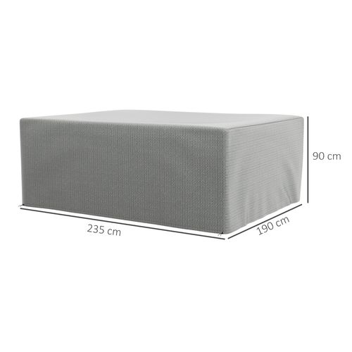 235x190x90cm Large Patio Set Outdoor Garden Furniture Cover Grey