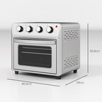 24L Air Fryer Oven, Small Electric Oven, Grill, Roast, Bake, 1600W