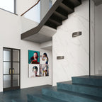 Wall lamp ceramics, glass Atena modern Design E27