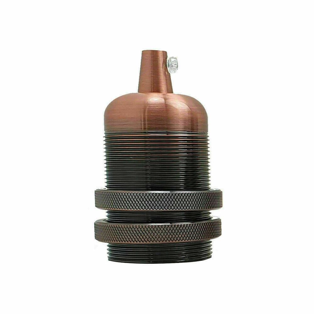 Vintage Copper E27 Socket Ceramic Holder for Ambient Lighting
