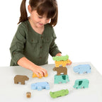 Wild Animal Stacking - Montessori Toy for Imaginative Learning - Safe