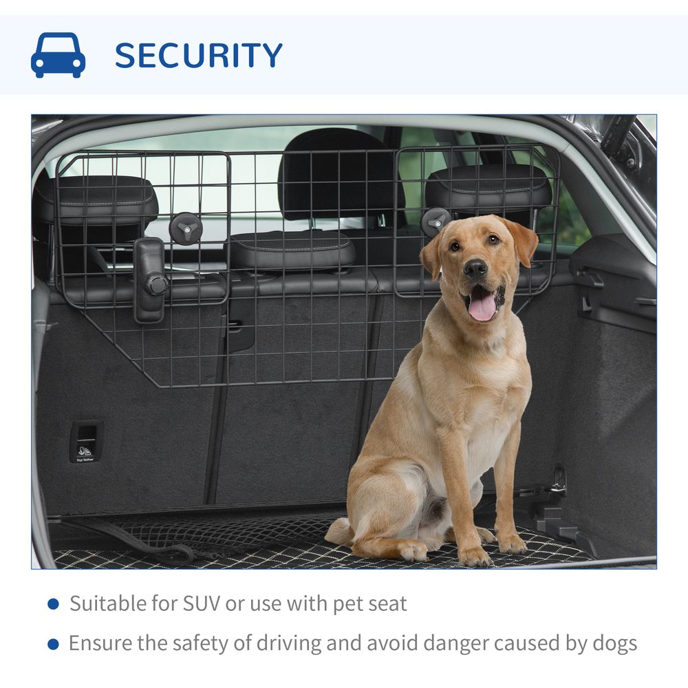 Heavy Duty Pet Dog Guard Wire Mesh Car Barrier Adjustable Auto SUVs Vehicle Fence Safety Grill Black