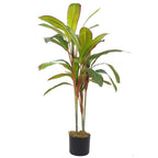 Realistic 100cm Dracaena Tropical Plant w/ Copper Metal Pot