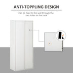 Filing Cabinet Storage Office 2 Doors Adjustable Shelf Metal