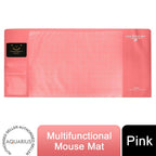 Multifunctional Pink Office Desk Mouse Mat: Eco-friendly, PVC+DS Material - Calendar, Phone Holder & More
