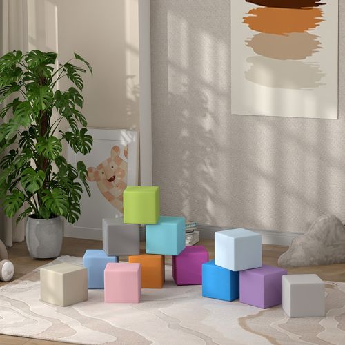 12 PCs Soft Play Blocks Soft Foam Toy Blue
