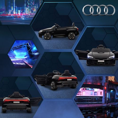 Audi RS e-tron GT Licensed 12V Kids Electric Ride on W/ Remote, Black