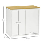 Sideboard Living Room Cabinet with Double Door Cabinet Adjustable Shelf