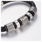 Mens Nautical Leather Bracelet - Ideal Birthday or Christmas Gift