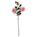 Pack of 6 x 80cm Artificial Pink Rose Stem - 18 flowers