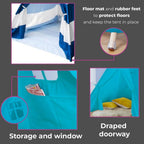 Blue Canvas Kids Indian Tent TeePee