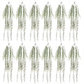 12 x 120cm Artificial Hanging String of Pearls - Pack of 12 Plants for Realistic Foliage Effect