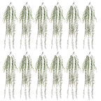 12 x 120cm Artificial Hanging String of Pearls - Pack of 12 Plants for Realistic Foliage Effect