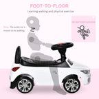 Stylish Red Ride-On Car for Baby & Toddler - Foot to Floor - Anti-Overturning - Under-Seat Storage