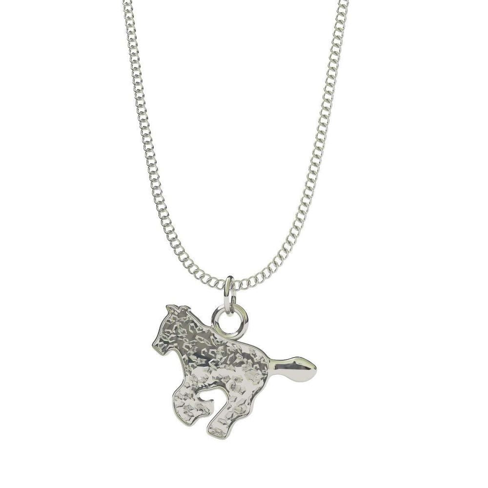 Deluxe Pink Horse Watch & Jewellery Set - Gifts for Kids, Silvertone Horse Necklace & Bracelet Included