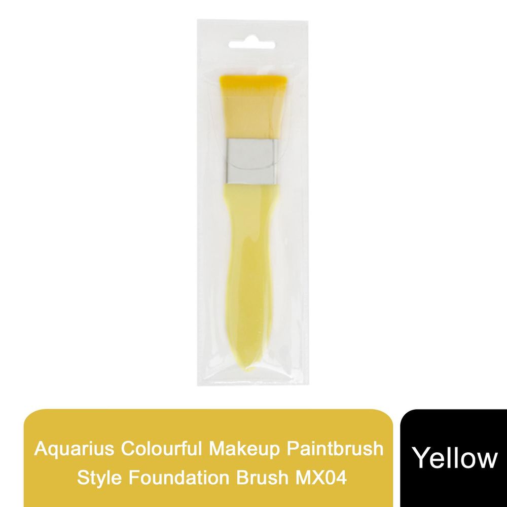 Envie Colourful Makeup Brush, Yellow, Hypoallergenic, Professional-Grade